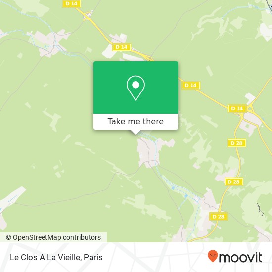 Mapa Le Clos A La Vieille