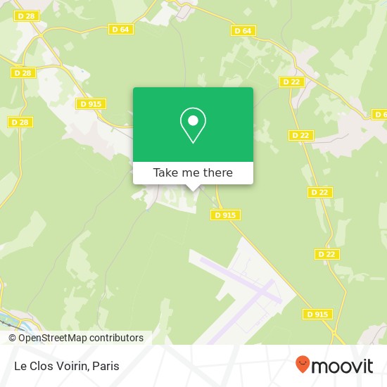 Le Clos Voirin map