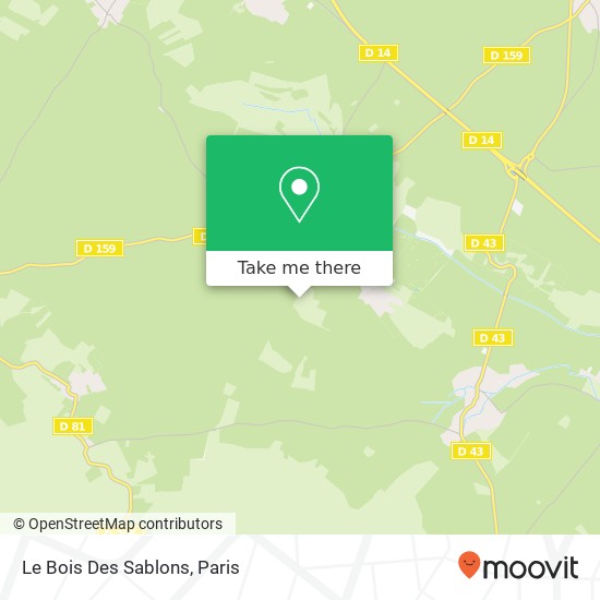 Mapa Le Bois Des Sablons