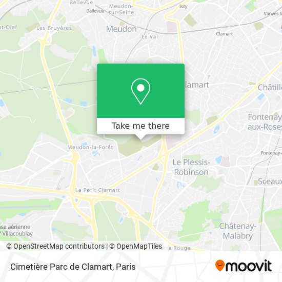 Cimetière Parc de Clamart map