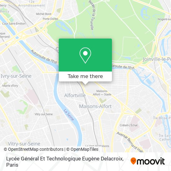 Lycée Général Et Technologique Eugène Delacroix map
