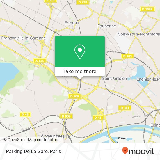 Parking De La Gare map