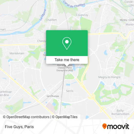 Five Guys map
