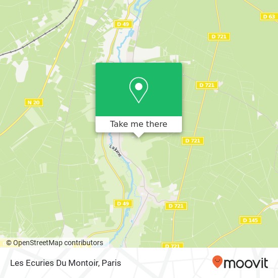Mapa Les Ecuries Du Montoir