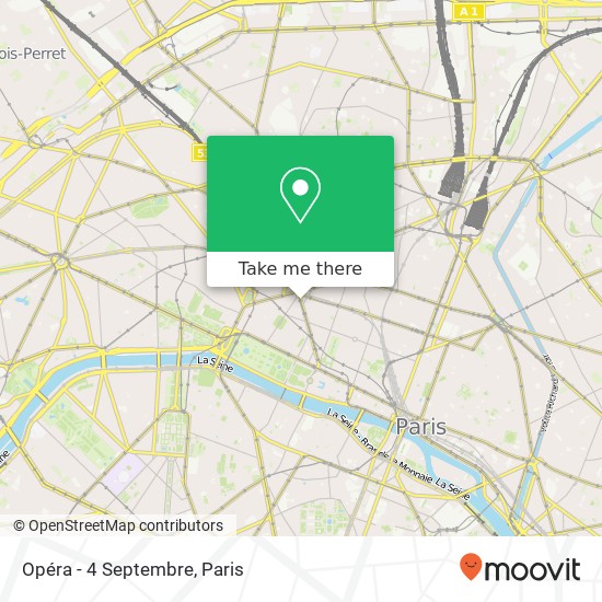 Mapa Opéra - 4 Septembre