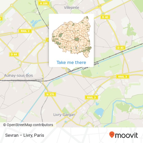 Sevran – Livry map