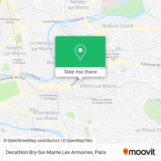 Decathlon Bry-Sur-Marne Les Armoiries map