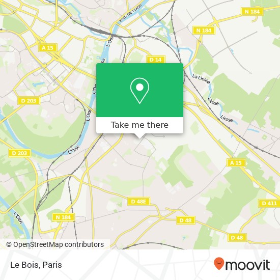 Le Bois map