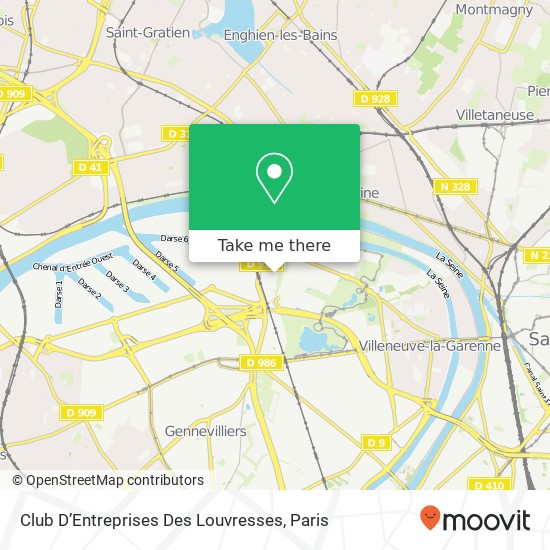 Mapa Club D’Entreprises Des Louvresses