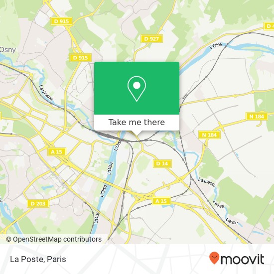 La Poste map