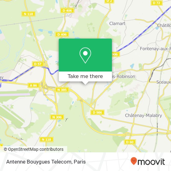 Antenne Bouygues Telecom map