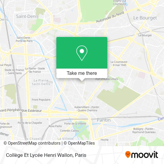 Collège Et Lycée Henri Wallon map