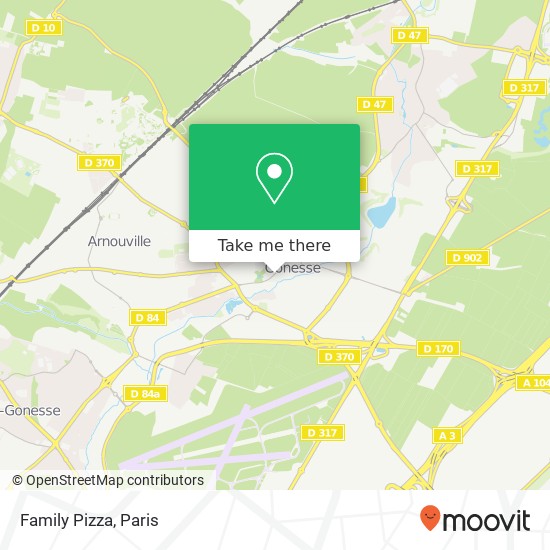 Family Pizza map