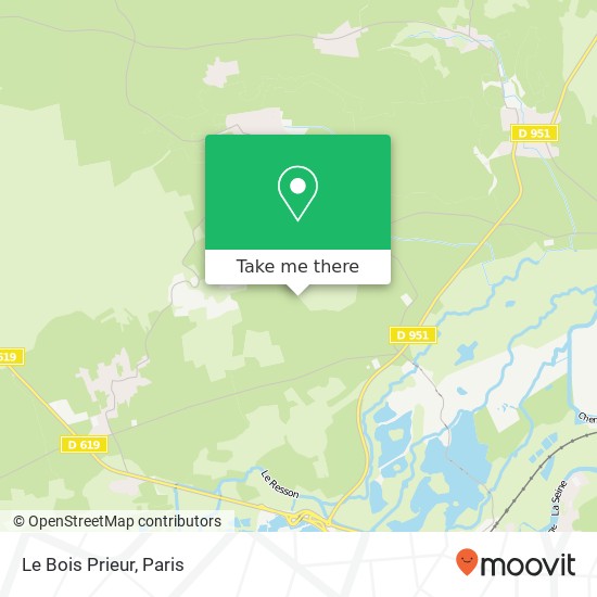 Le Bois Prieur map