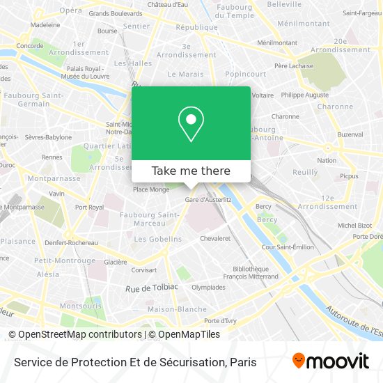 Service de Protection Et de Sécurisation map