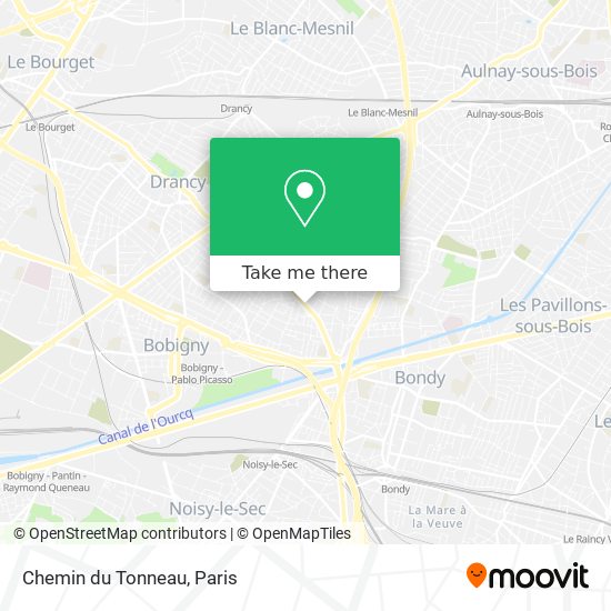 Mapa Chemin du Tonneau