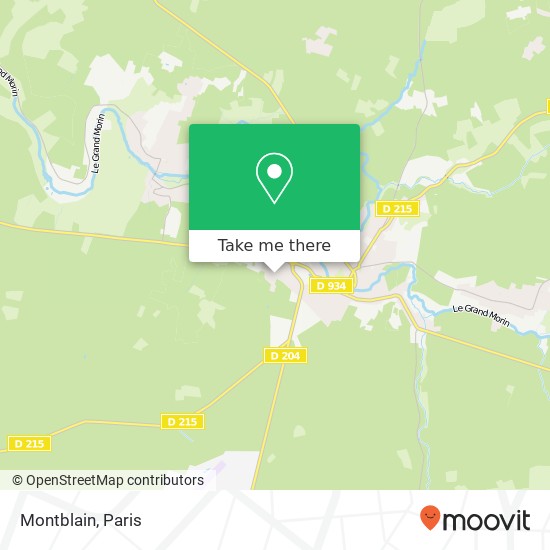 Mapa Montblain