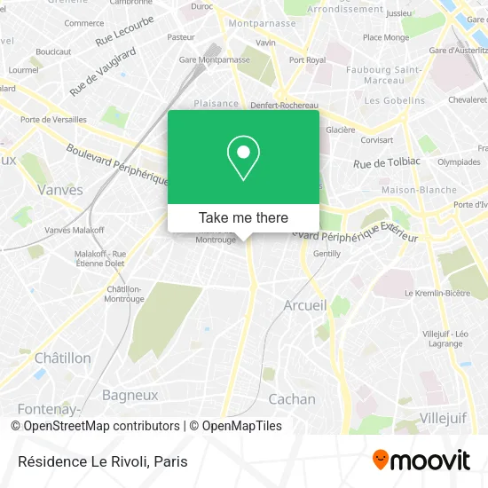 Résidence Le Rivoli map