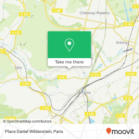 Mapa Place Daniel Wildenstein