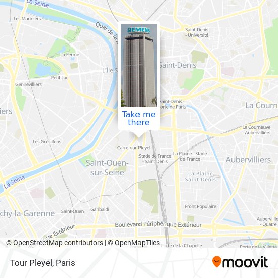 Tour Pleyel map