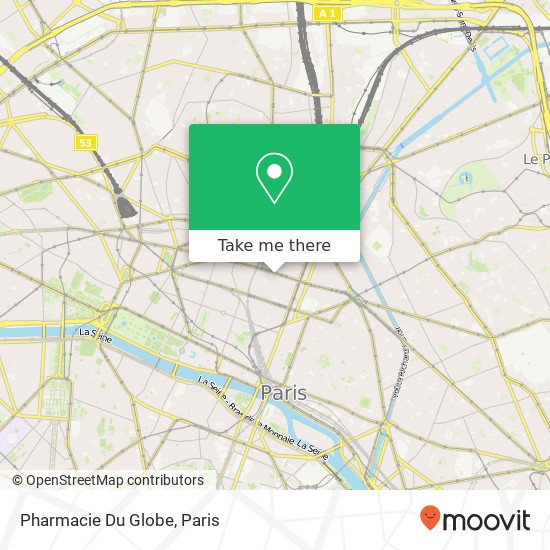 Pharmacie Du Globe map