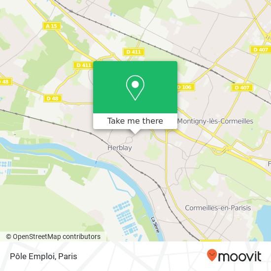 Pôle Emploi map