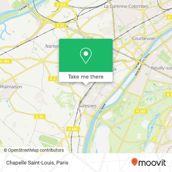 Mapa Chapelle Saint-Louis