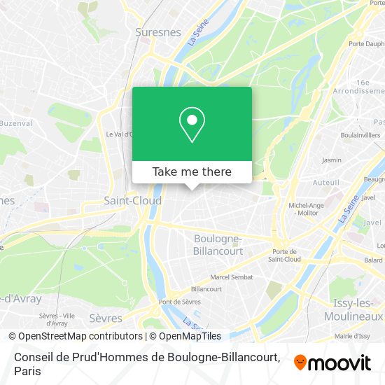 Mapa Conseil de Prud'Hommes de Boulogne-Billancourt