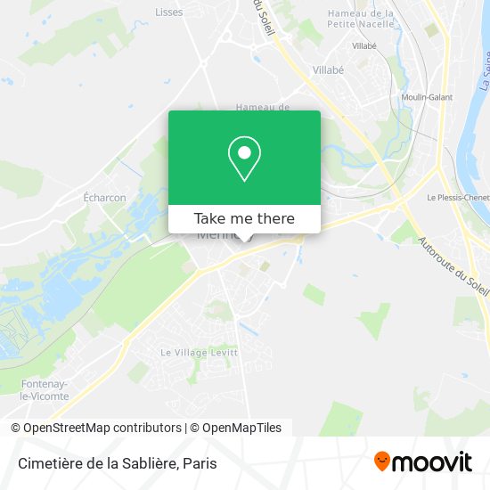 Mapa Cimetière de la Sablière