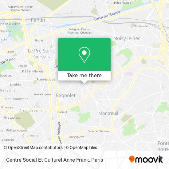 Centre Social Et Culturel Anne Frank map