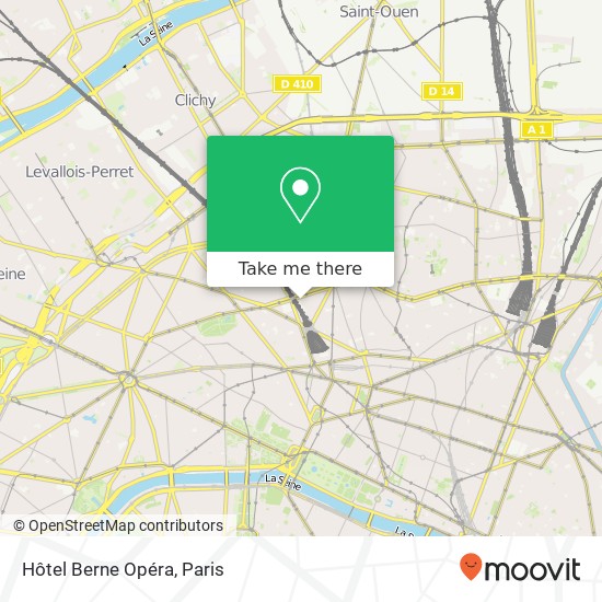 Hôtel Berne Opéra map
