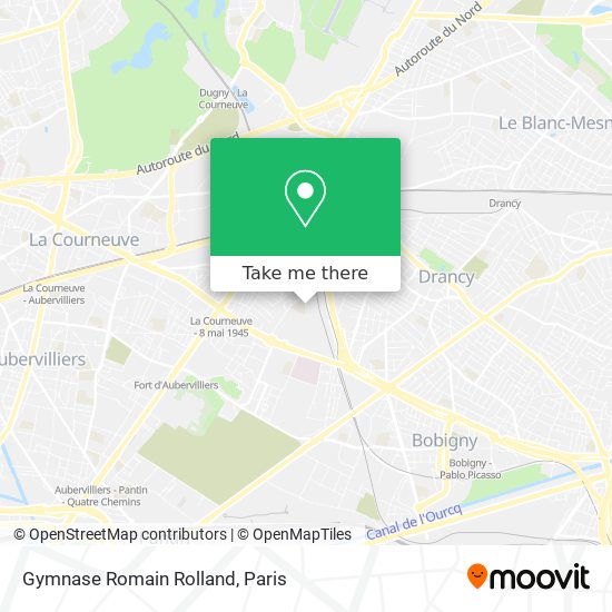 Mapa Gymnase Romain Rolland
