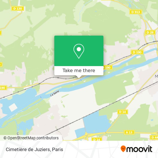 Mapa Cimetière de Juziers