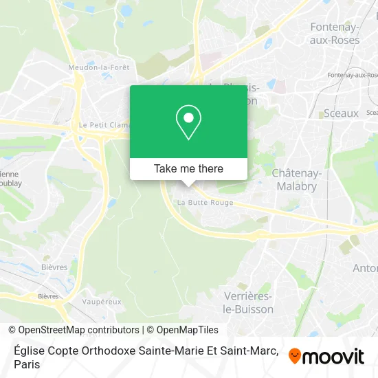 Mapa Église Copte Orthodoxe Sainte-Marie Et Saint-Marc