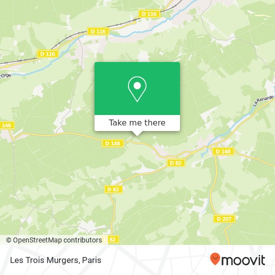 Les Trois Murgers map