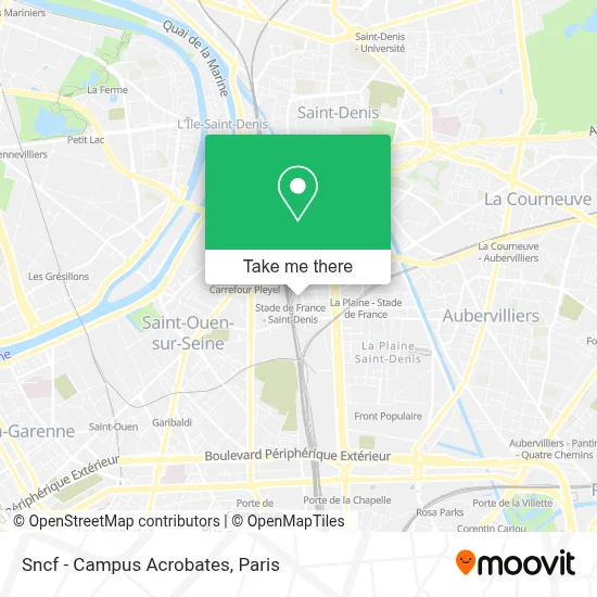 Sncf - Campus Acrobates map