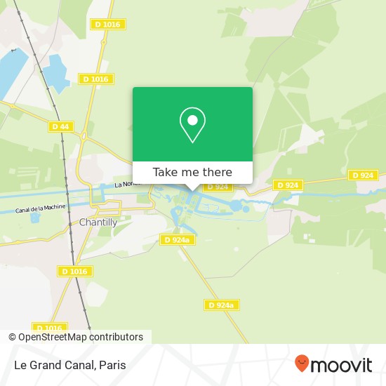 Le Grand Canal map