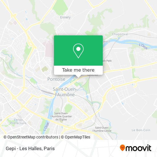 Mapa Gepi - Les Halles