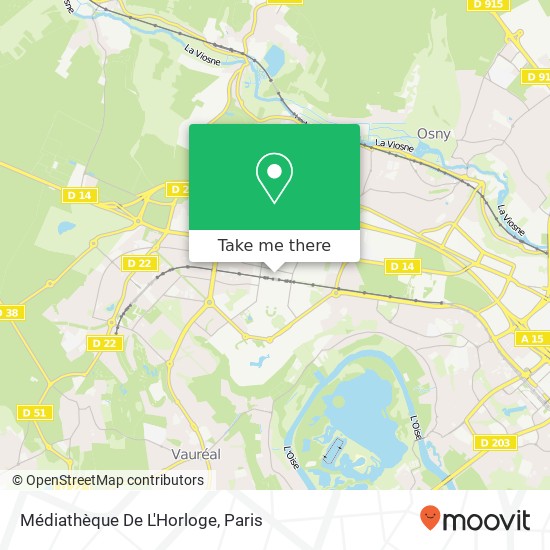 Médiathèque De L'Horloge map