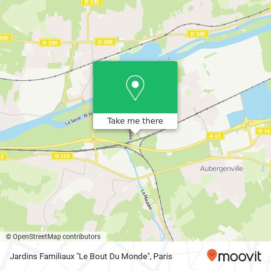 Jardins Familiaux "Le Bout Du Monde" map