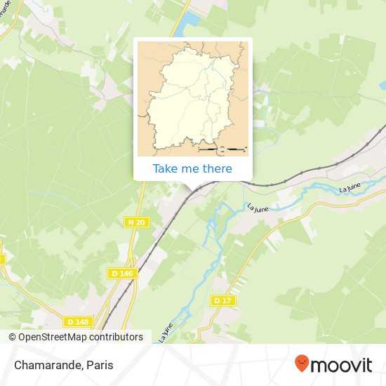 Mapa Chamarande