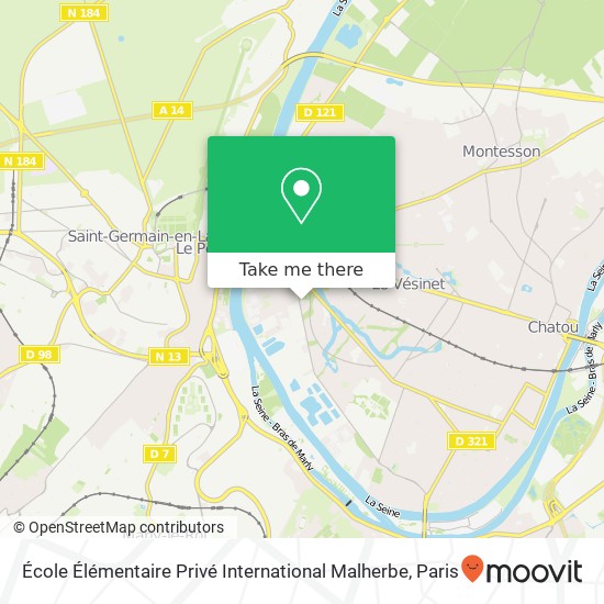 Mapa École Élémentaire Privé International Malherbe