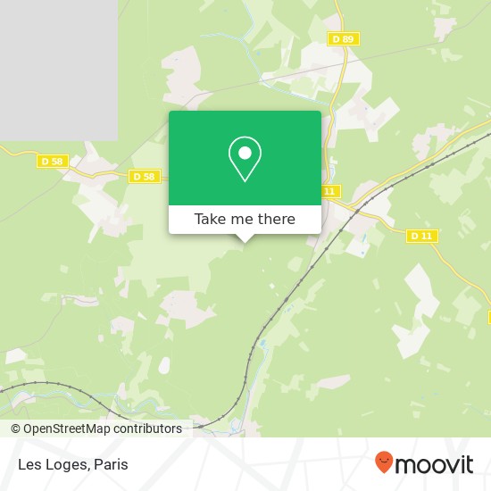 Les Loges map