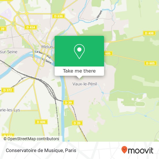 Mapa Conservatoire de Musique