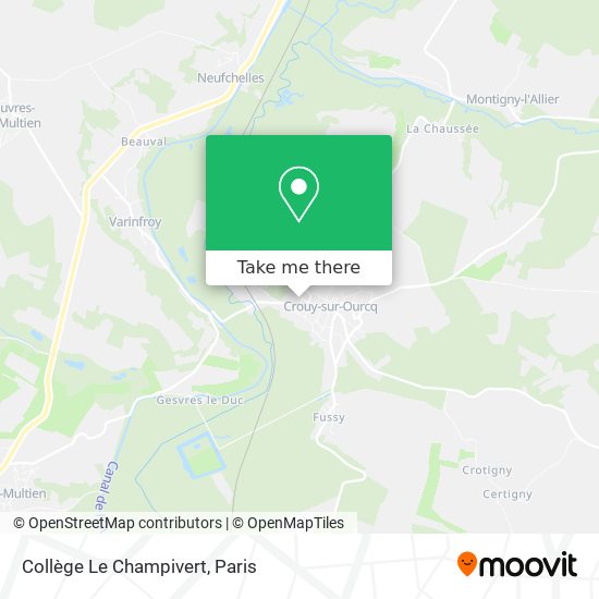 Mapa Collège Le Champivert