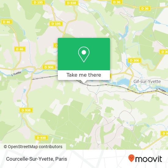 Mapa Courcelle-Sur-Yvette