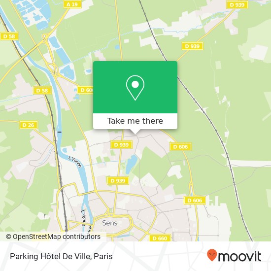 Parking Hôtel De Ville map