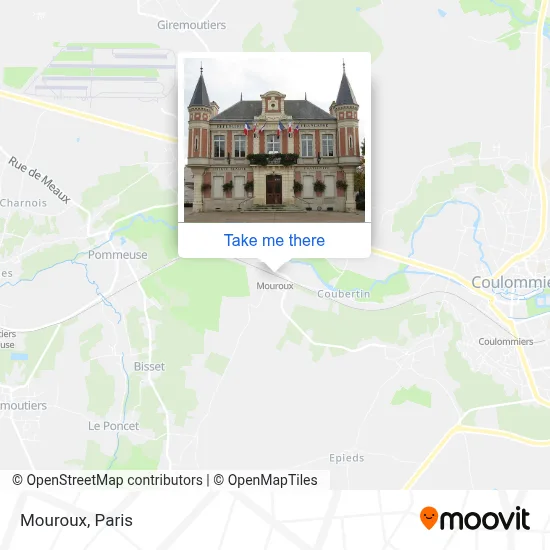Mapa Mouroux