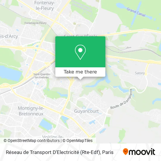 Réseau de Transport D'Electricité (Rte-Edf) map
