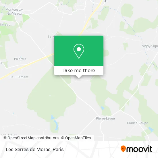 Les Serres de Moras map